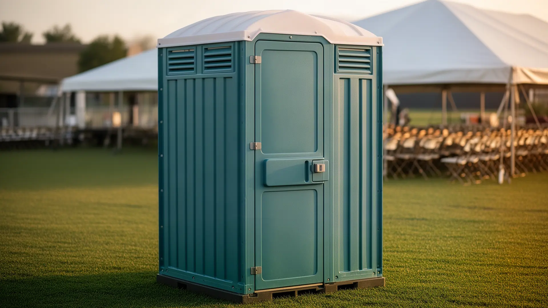 Clean porta potty unit from Two Friends Porta Potty Rental in Washington, DC